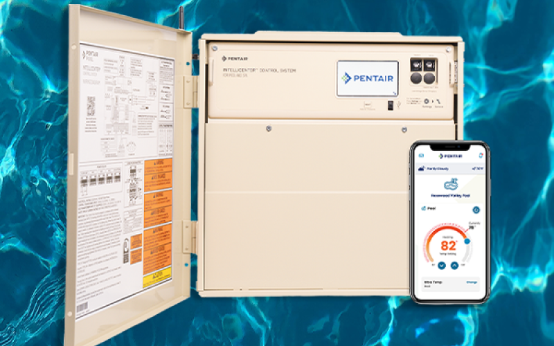 Intellitouch pool automation controls.