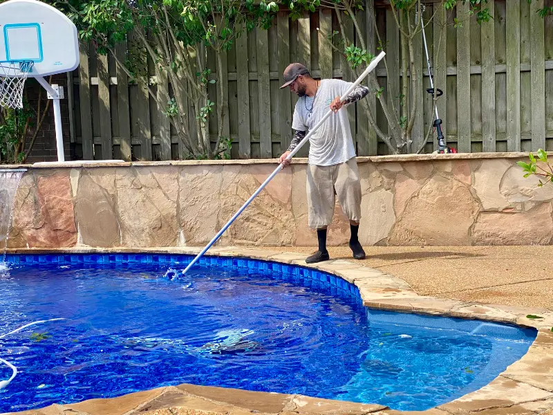 Rich-Way Landscape pool services.