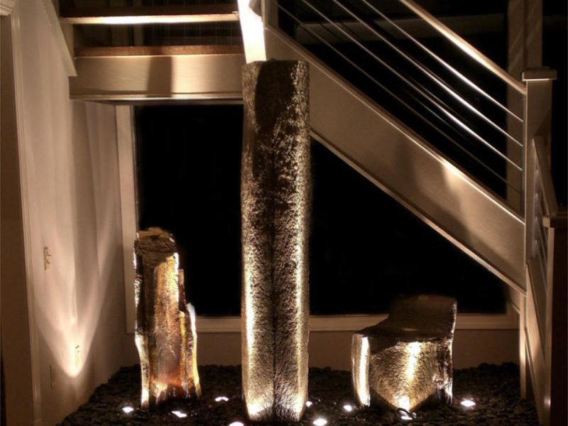 Accent lighting can enhance your outdoor experience.