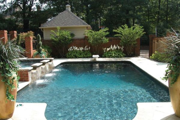 backyard-pool-brick-waterfall