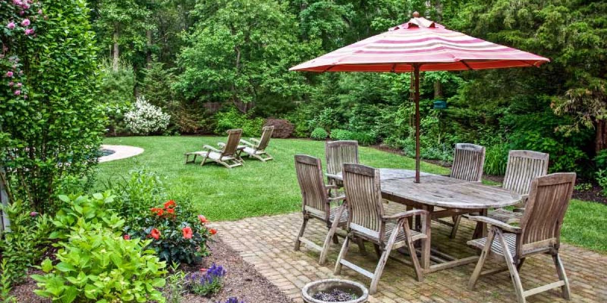 Southern backyard.